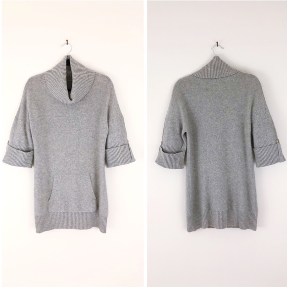 Magaschoni Sweaters - MAGASCHONI 100% Cashmere Roll Sleeve Tunic Sweater